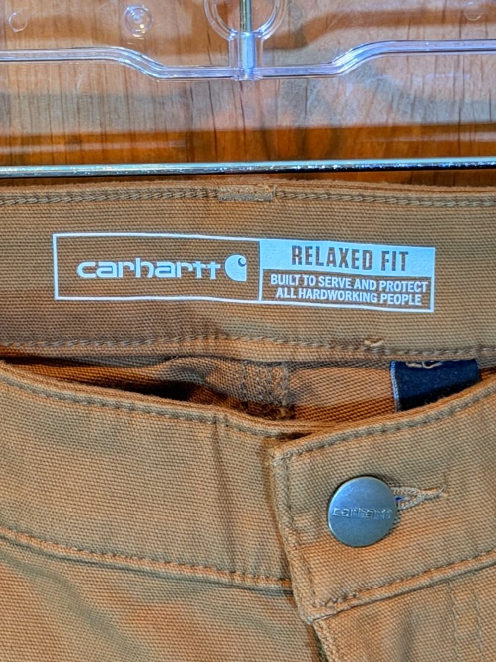NWT Carhartt Rugged Flex Relaxed Fit Canvas Work Pants 4 Short Brown - Picture 2 of 10